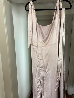Show Me Your Mumu Satin Slip Dress in Dusty Blush